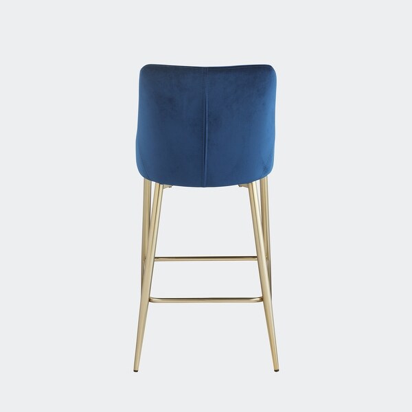 Velvet Upholstered Counter Stool