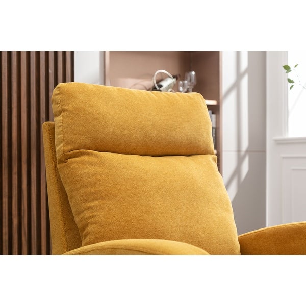 Modern Upholstered Swivel Chair with Left Bag