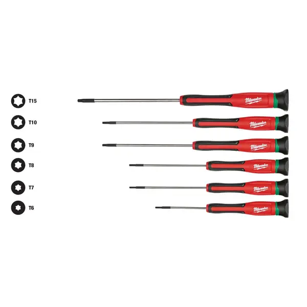 Milwaukee 6-Piece TORX Precision Screwdriver Set with Case