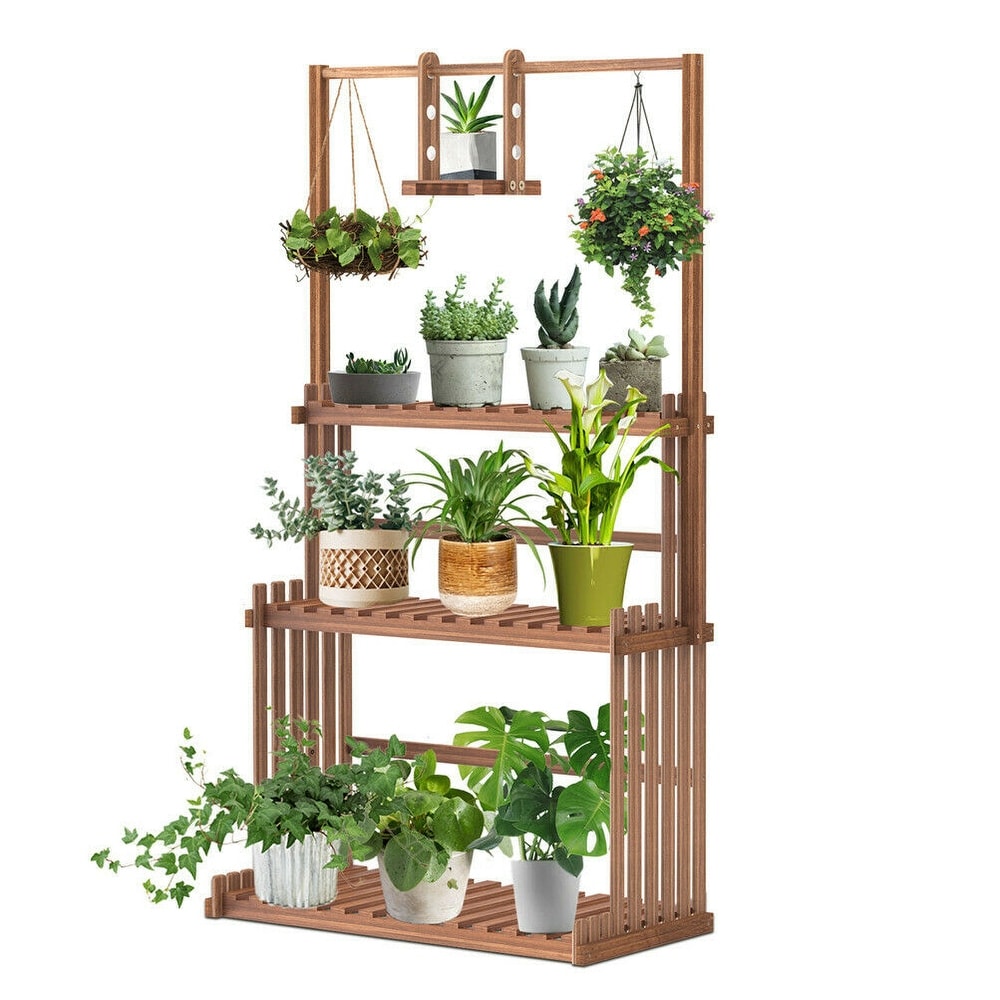 Heavy Duty Hanging Plant Stand Shelving Unit Flower Pot Rack