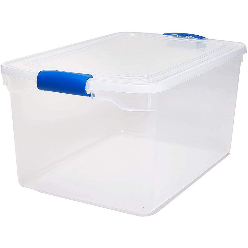 Homz 112 Quart Storage Container 2 Pack with 66 Quart Storage Container 2 Pack