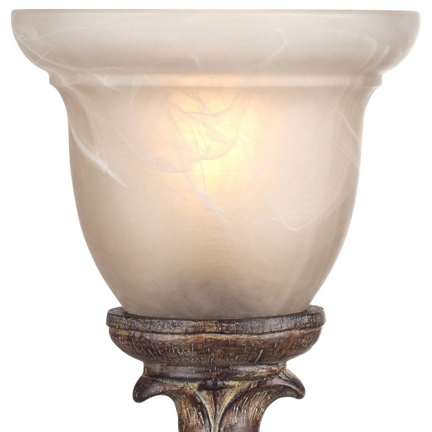 High Beige Wash Candlestick Alabaster Glass Shade For Bedroom Bedside Office