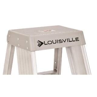 Louisville Ladder 3 ft. Aluminum Step Stand with 300 lb. Load Capacity Type IA Duty Rating AY8003