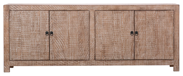 87 quotNatural Reclaimed Wood Sideboard Cabinet   Farmhouse   Media Cabinets   by Terra Nova Designs  Inc.  Houzz