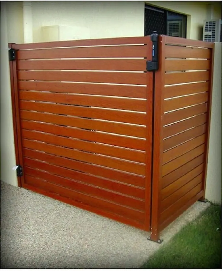 Slat Fence Panels No Dig Aluminum Private Garden Aluminum Factory Directly Supply Outdoor Custom Made Security Fence