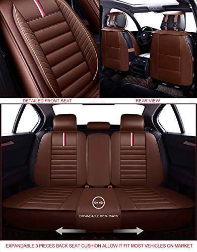 OASIS AUTO Leather Car Seat Covers