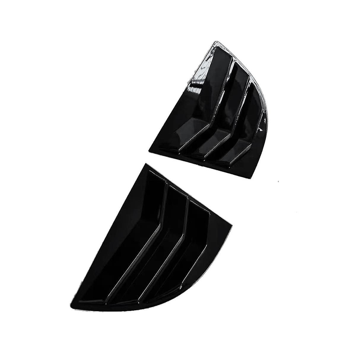 1pair Car Rear Window Shutter Cover Trim For Sedan 8th 2005-2011 Side Louver Trim Panel Vent Sticke