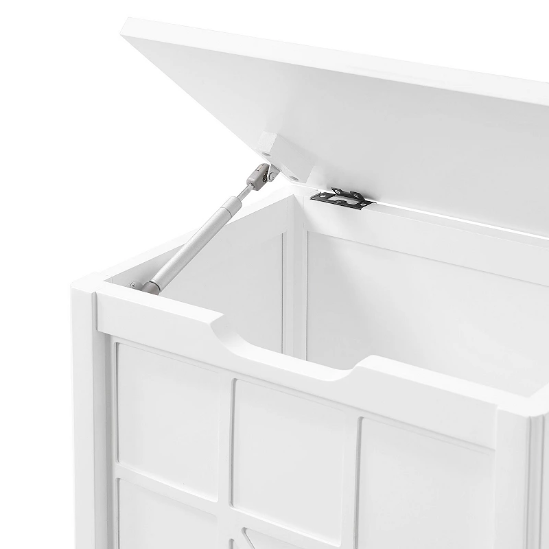 Alaterre Furniture Derby 4-Piece White Bath Set with Shelf