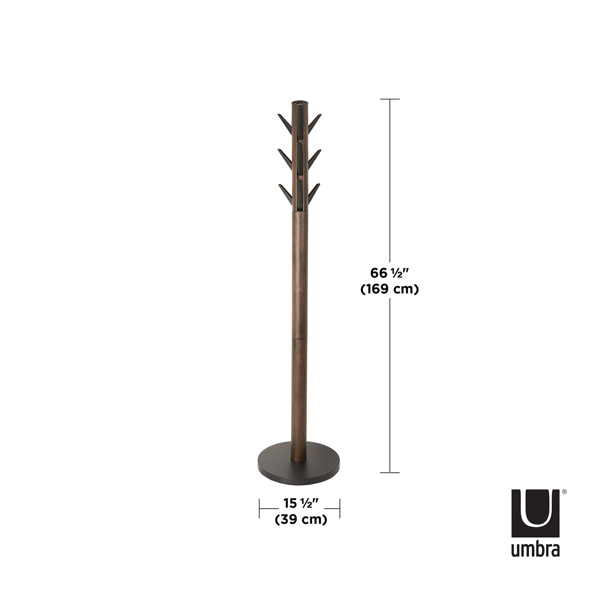 Umbra Walnut Flapper Coat Rack