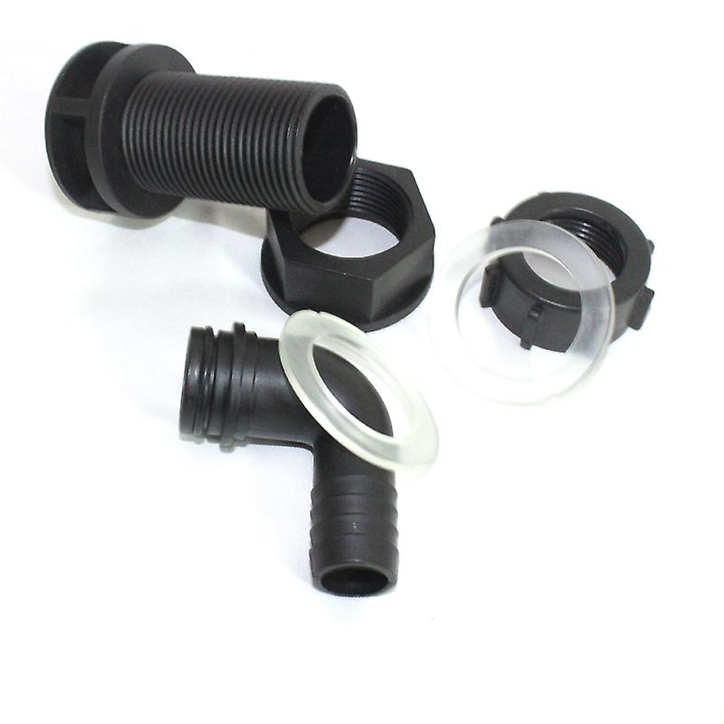 Born Pretty Nuonuowell Aquarium Elbow Bulkhead Connector 20mm/25mm Buckets Bottom Outlet Pipe Fish Tank Pond Drain Fitting