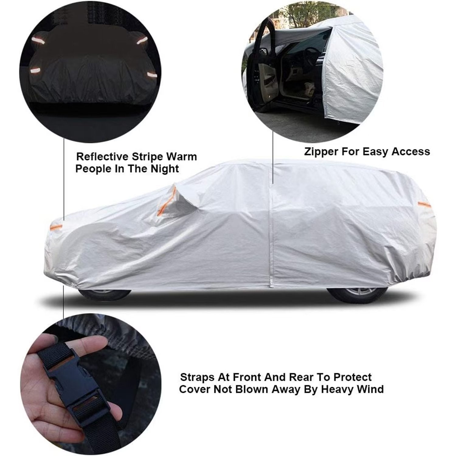 KouKou 6 Layers Car Cover for AUDI Waterproof All Weather Fit SUV AUDI Q3/RSQ3（Deliver about 3-10 days）