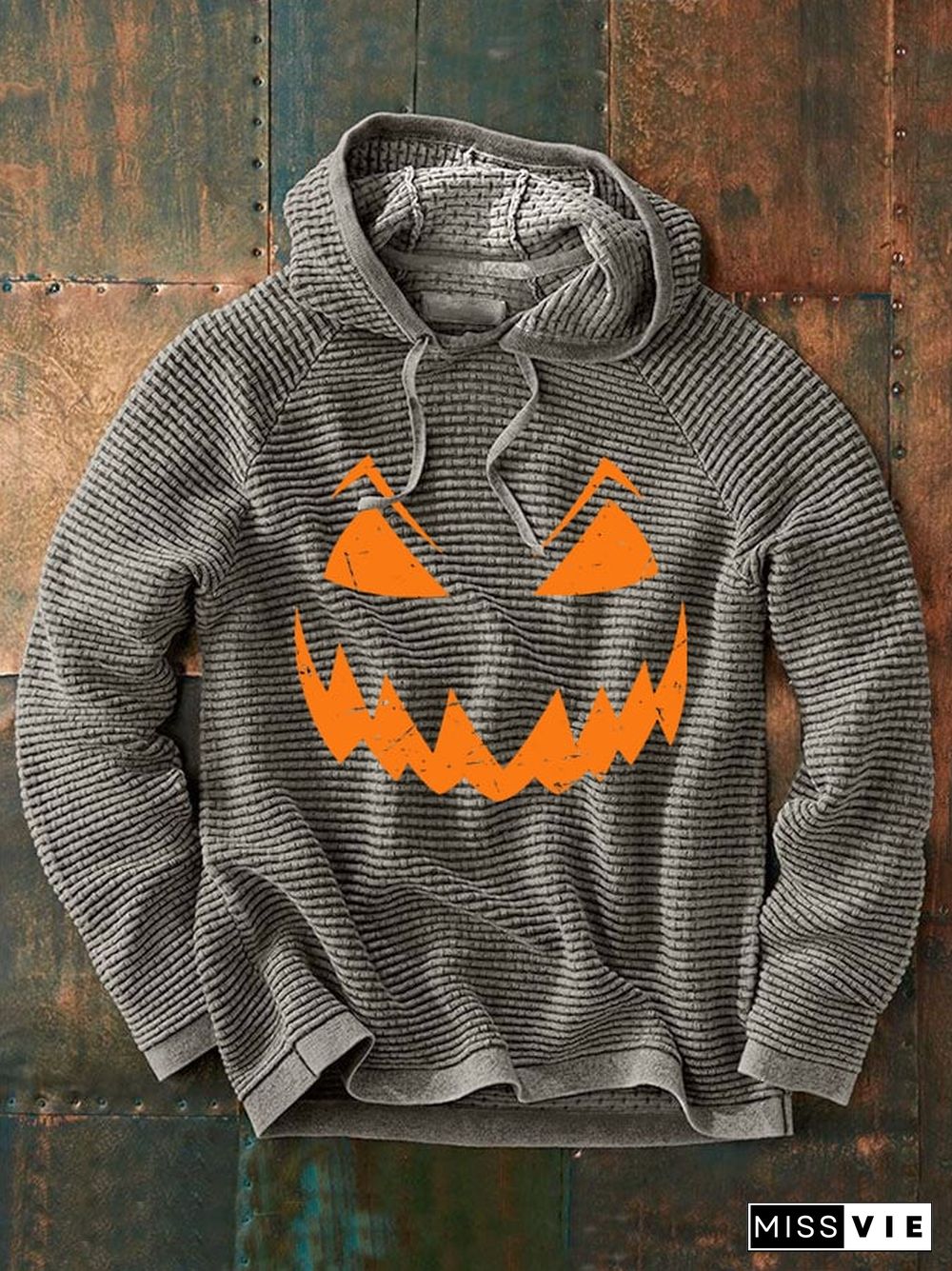 Casual Halloween Print Long Sleeve Hoodie