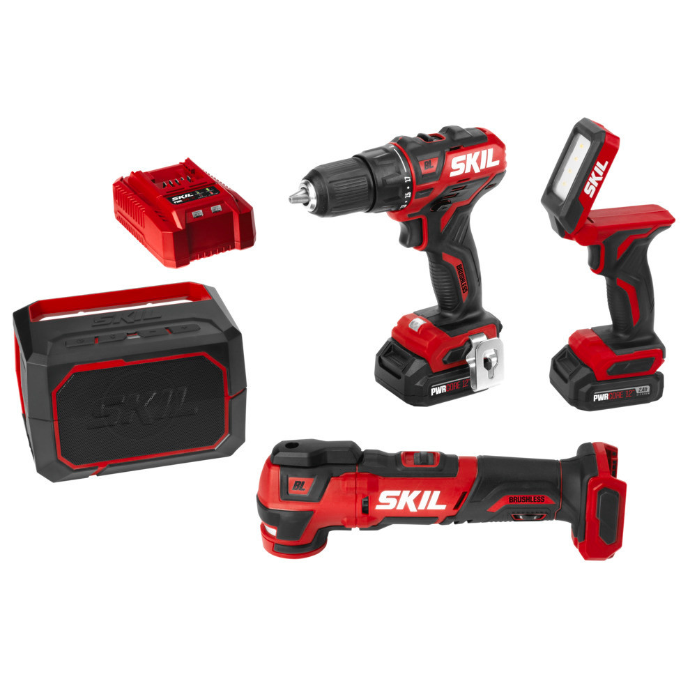 Skil PWRCORE 12™ Brushless 12V 4 Tool Combo Kit