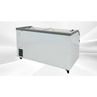 Cooler Depot 58 in. W 18 cu. ft. Manual Defrost Commercial Supermarket Range Display Chest Freezer showcase in White DXXSDSC500