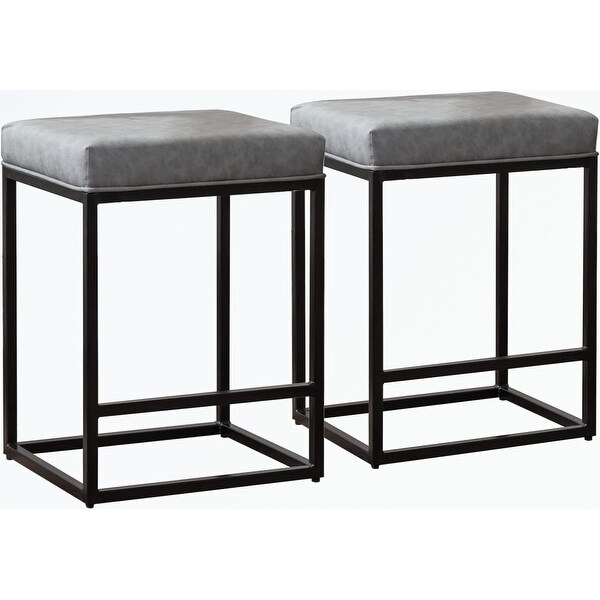 Counter Height Backless Barstools Set of 2