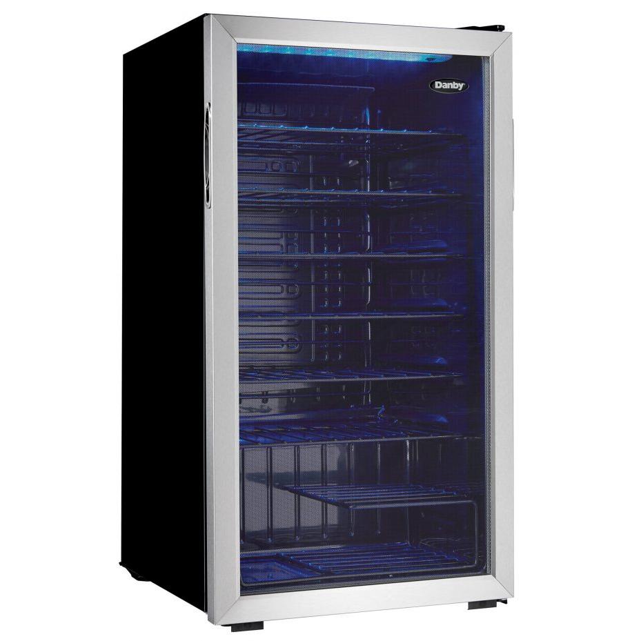 Danby 36-Bottle Freestanding Wine Cooler with LED Lighting DWC036A1BSSDB-6