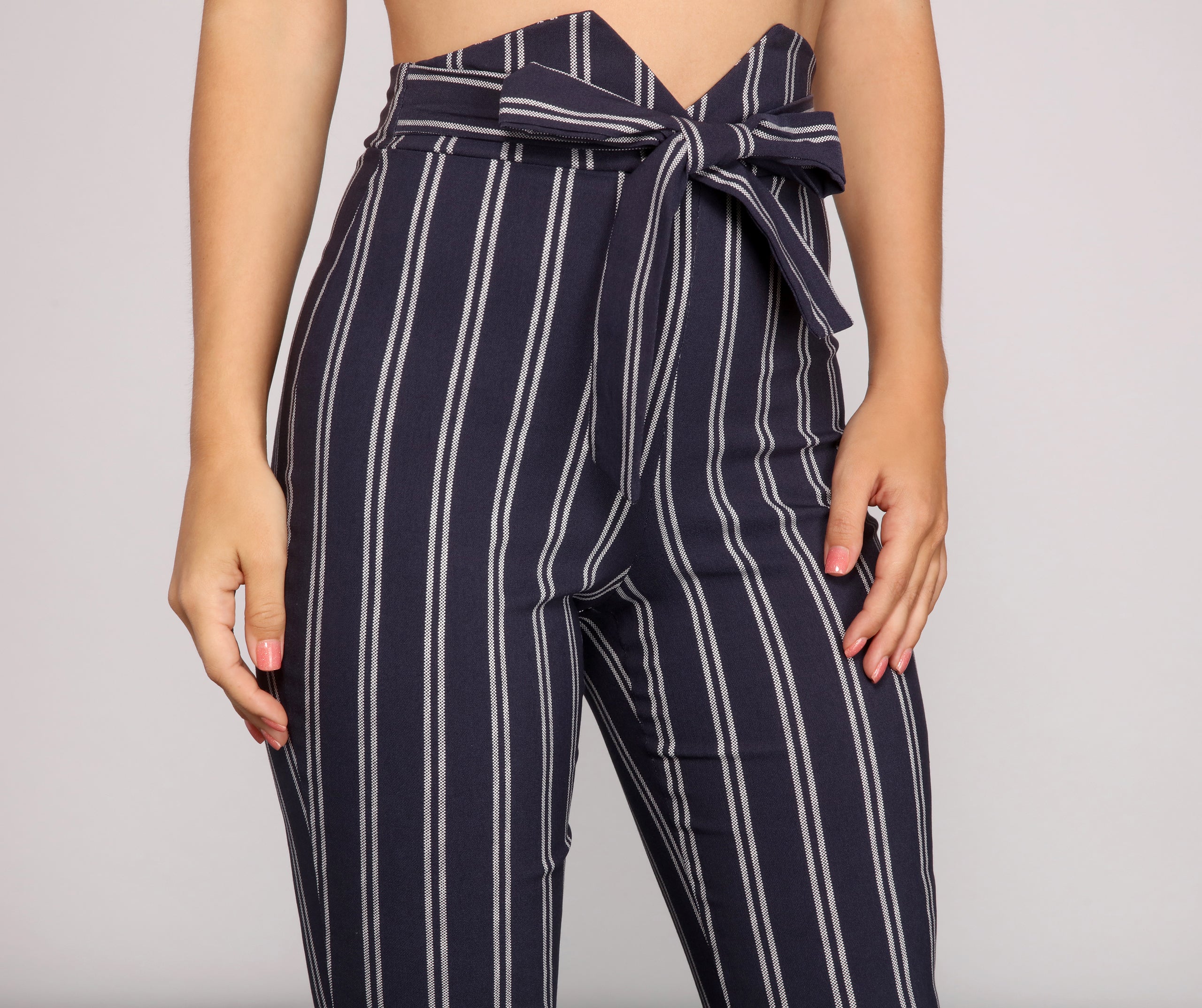 Nautical Vibes Tie-Waist Pants