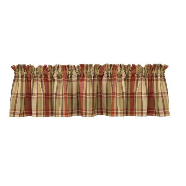 Park Designs Heartfelt Valance 72 x27 x27 l Red