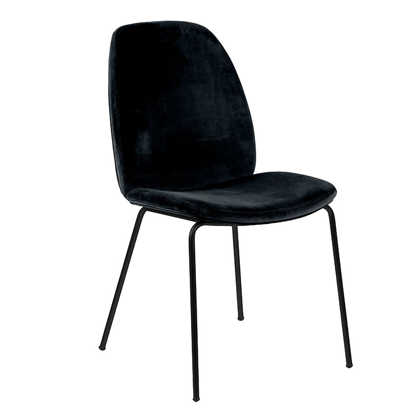 ADELIA Dining Chair - Black Velvet