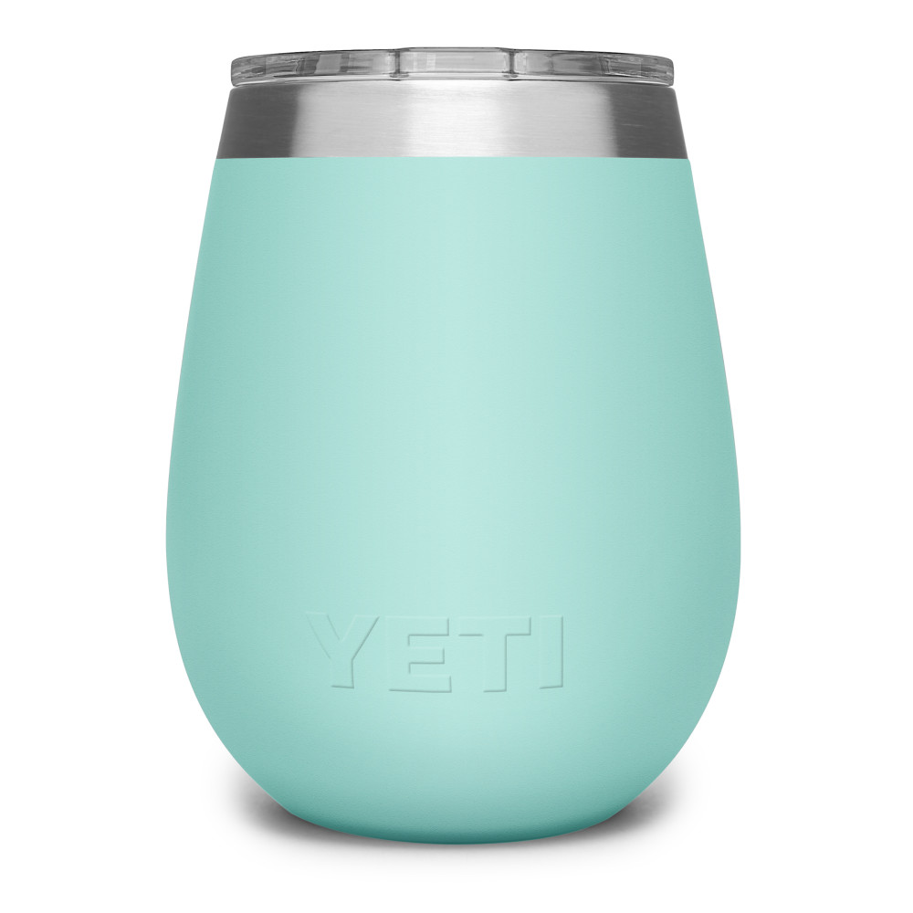 Yeti Rambler Wine Tumbler with MagSlider Lid 10oz， Seafoam ;