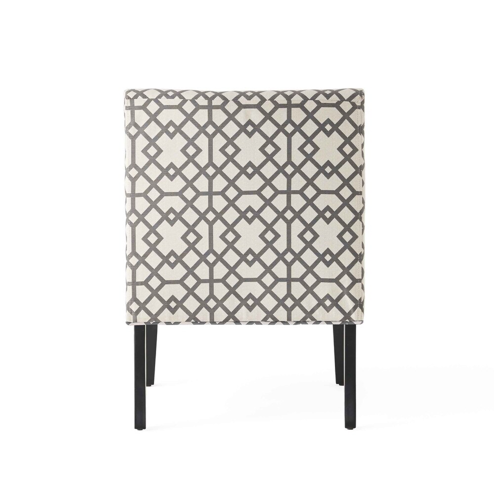 Kassi Geometric Pattern Accent Chair by Christopher Knight Home   22.50\