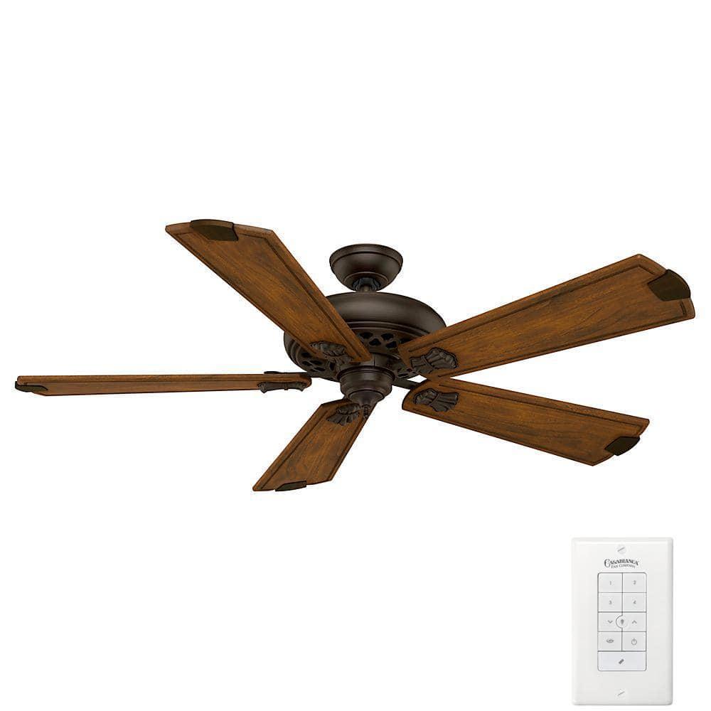 Casablanca Fellini 60 in Indoor Brushed Cocoa Bronze Ceiling Fan with Remote