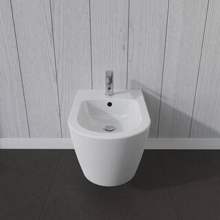 Duravit ME by Starck Round Wall-Mounted Bidet in White 2288150000