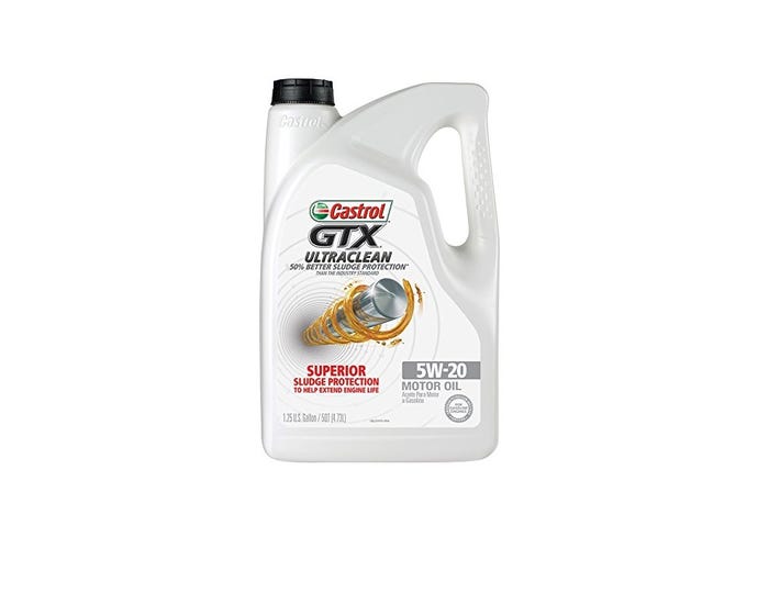 Castrol GTX 5w-20 UltraClean Conventional Motor Oil， 3/5qt Jug - 15A69C