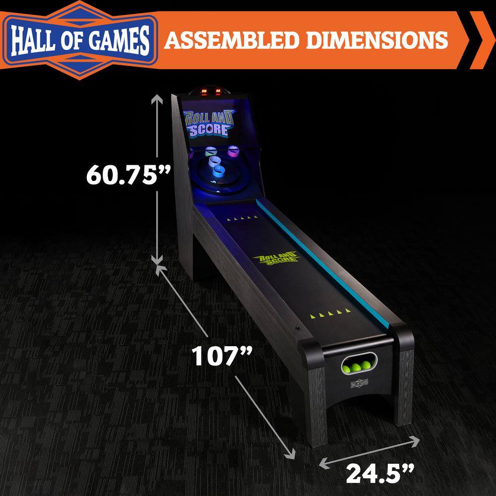 HALL OF GAMES 9 ft. Roll and Score with LED Lights and Electornic Scorer AC208Y21002