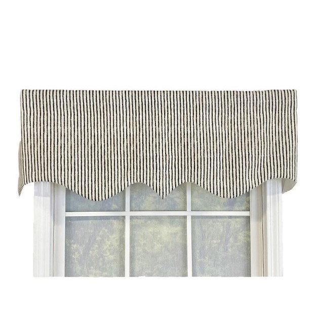 Duval Regal Valance 3in Rod Pocket 50in X 17in For Kitchen Living Room By Rlf Home