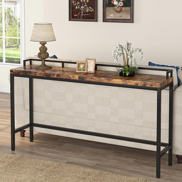 70.9 inch Long Console Table Behind Sofa Couch Narrow Entryway Table