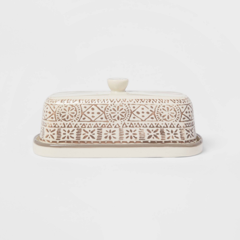 Threshold Stoneware Genesis Butter Dish