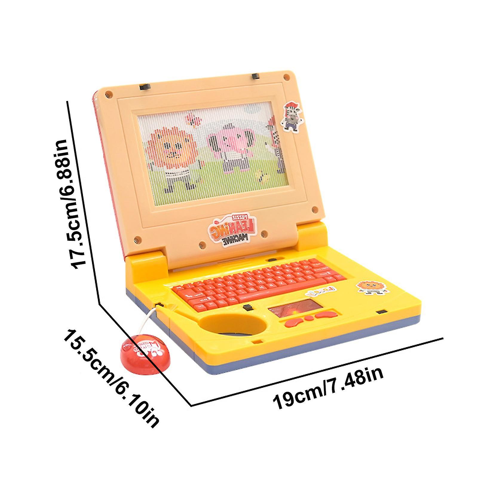 Simulated Kids Laptop，educational Learning Computer For Kids Ages 3+，with Sound Effects And Music