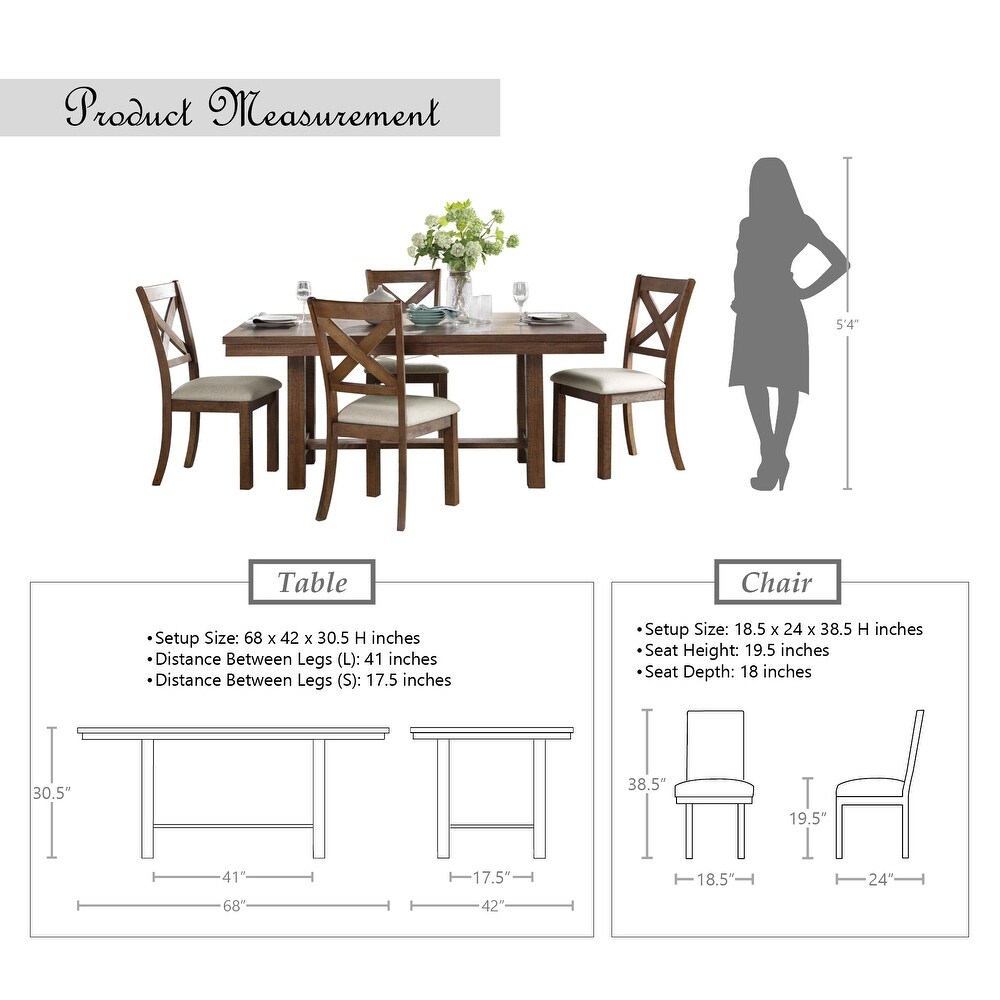 Crocus 5 Piece Dining Set