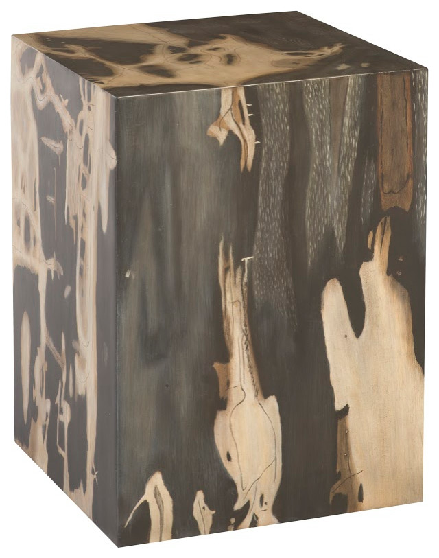 Cast Petrified Wood Stool   Contemporary   Side Tables And End Tables   by HedgeApple  Houzz