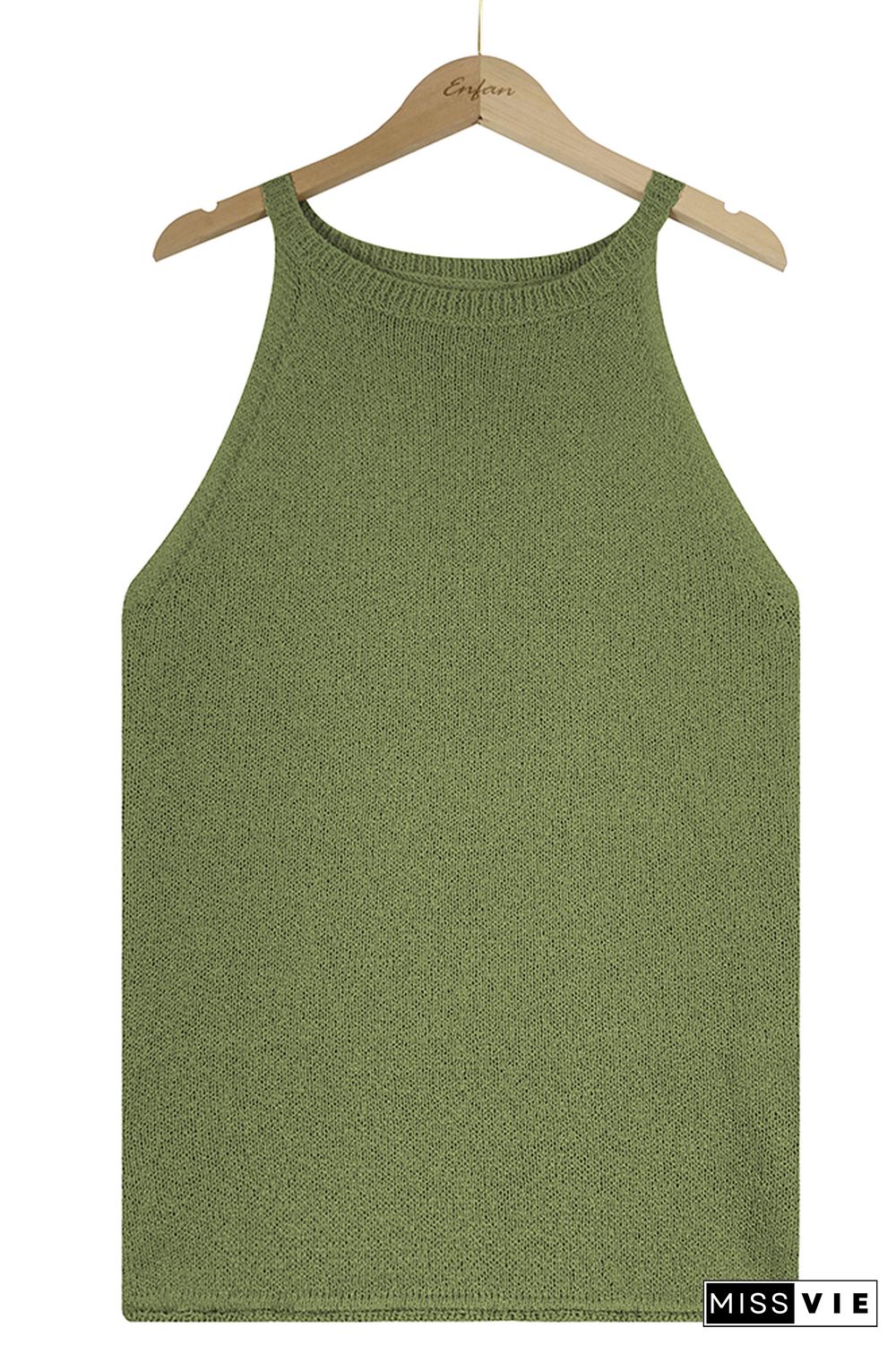 Plain Knit Tank Top