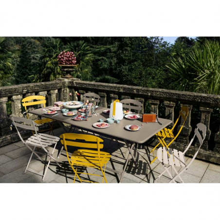 Table de jardin pliante rectangulaire 10 personnes - Caractère FERMOB