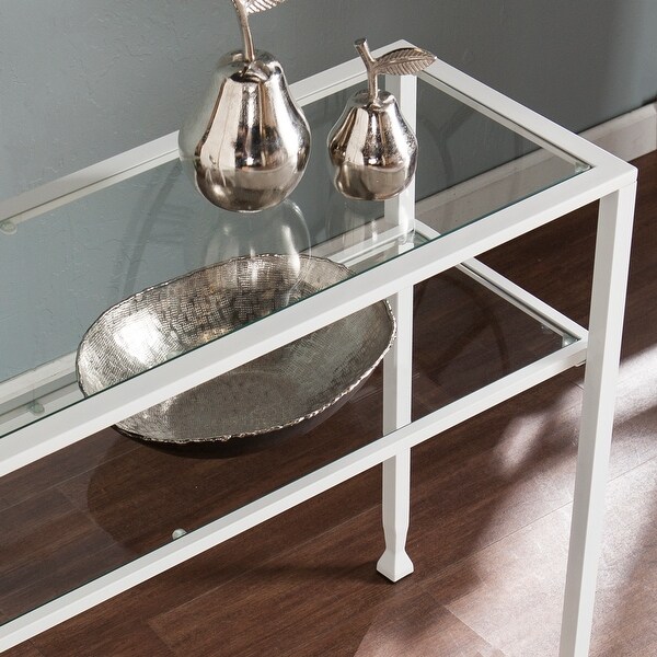 SEI Furniture Price Metal/ Glass Console Table