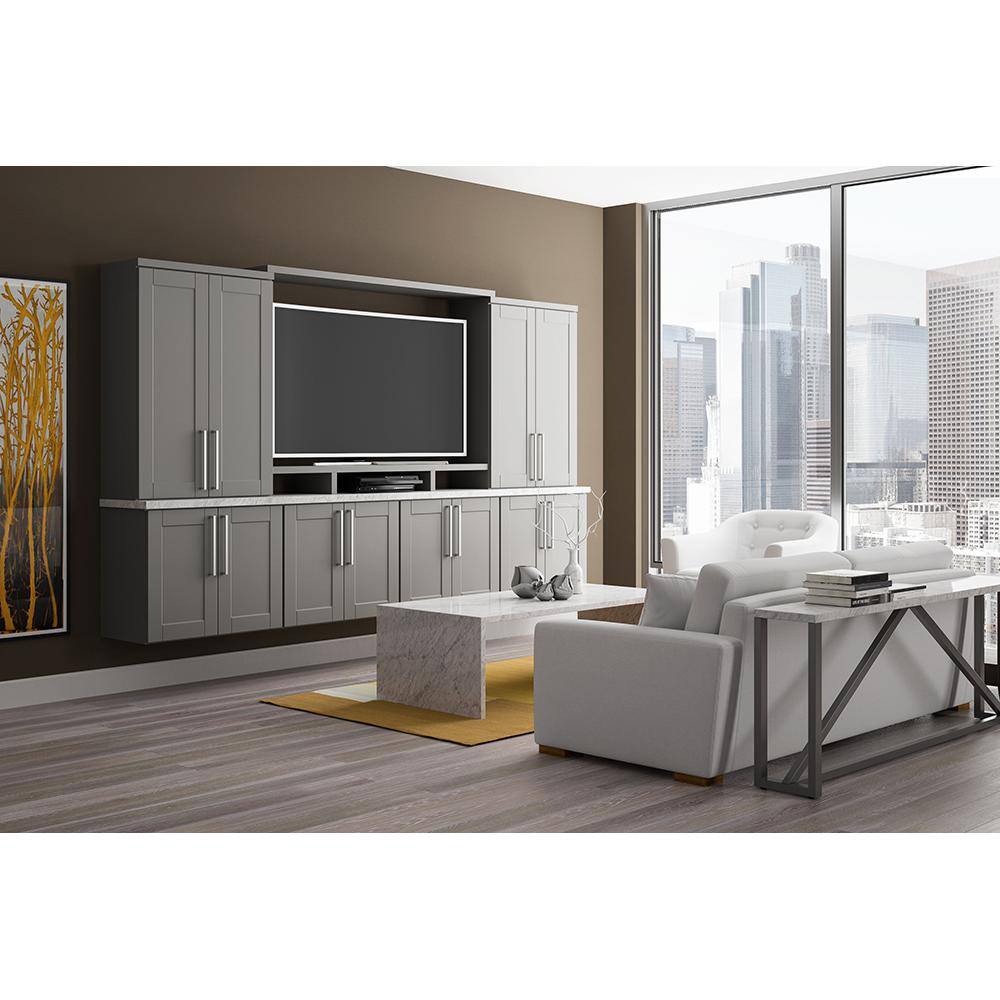 Hampton Bay 48 in. W x 34.5 in. H End Panel in Dove Gray KAIE4835X-DV