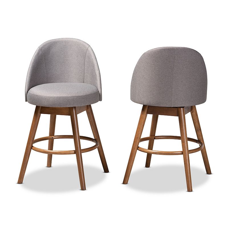 Baxton Studio Carra Counter Stool 2-Piece Set