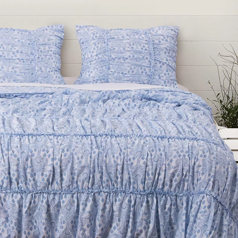 Greenland Home Helena Ruffle Quilt Set