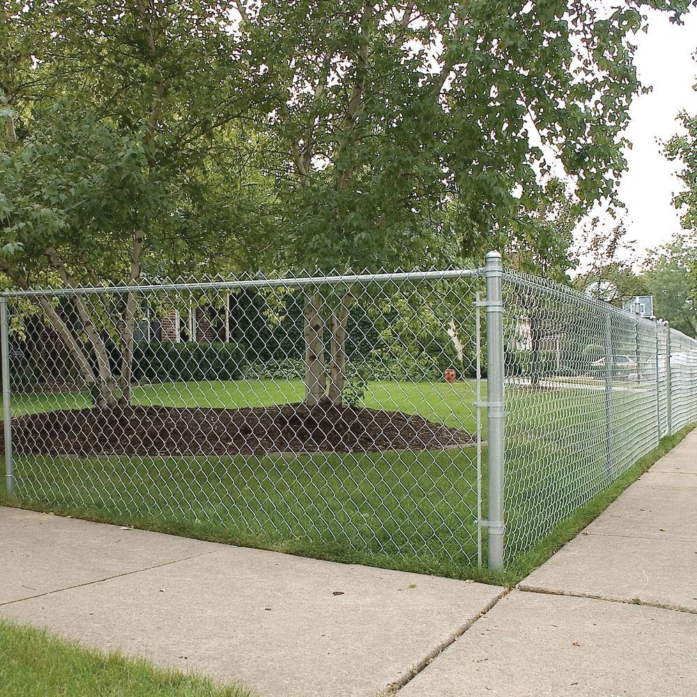 Everbilt 2-38 in. Dia x 8 ft. 15-Gauge Galvanized Steel Chain Link Fence Corner Post 328954DPTSEB