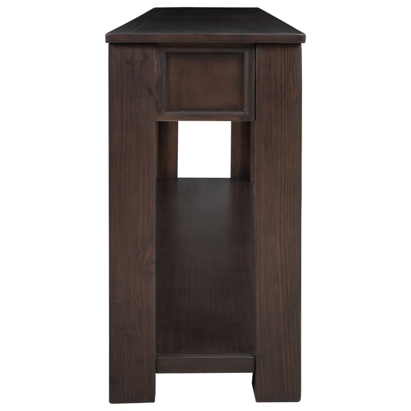 Console Table/Sofa Table with Storage Drawers and Bottom Shelf for Entryway  Hallway  Living Room  Den