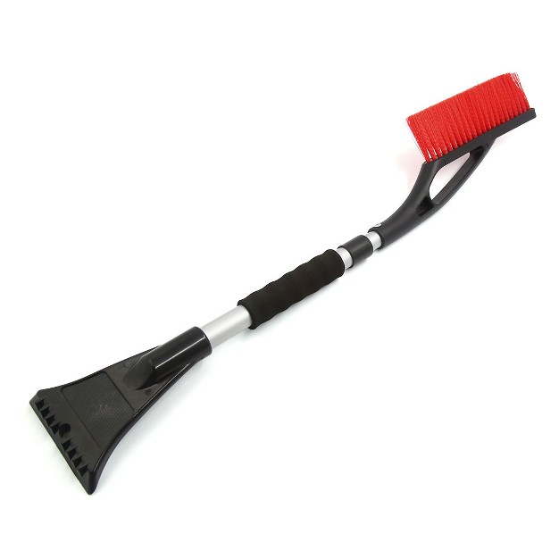 Unique Bargains Foam Handle Retractable Door Windshield Ice Scraper Snow Brush Wiper Cleaner