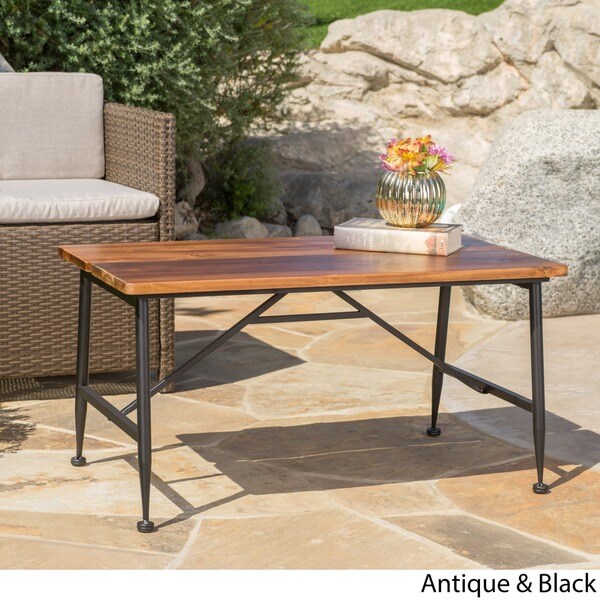 Ocala Outdoor Acacia Wood Coffee Table by Christopher Knight Home