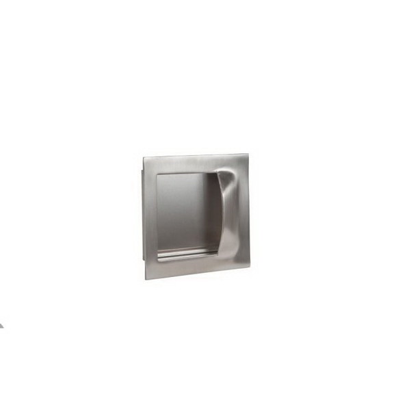 Trimco Square Flush Pull Satin Stainless Steel Fin...