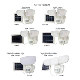 SLFS 180-Degree White Motion Activated Outdoor Integrated LED Flood Light 1174 Lumens SLFS1AM1W