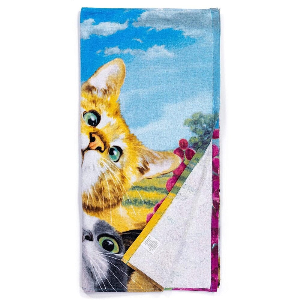 Cats Selfie Super Soft Plush Cotton Beach Bath Pool Towel