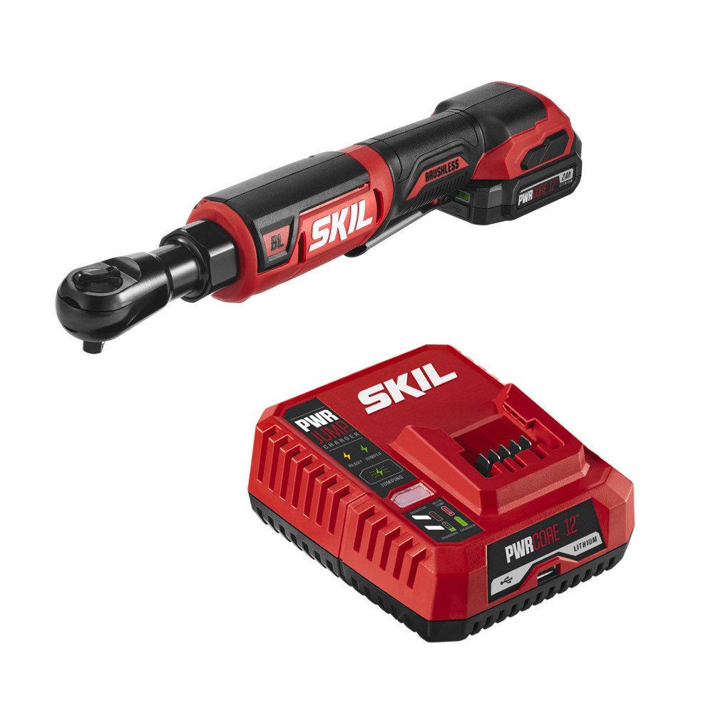 SKIL PWRCORE 12™ Brushless 12V 3/8 Ratchet Wrench Kit