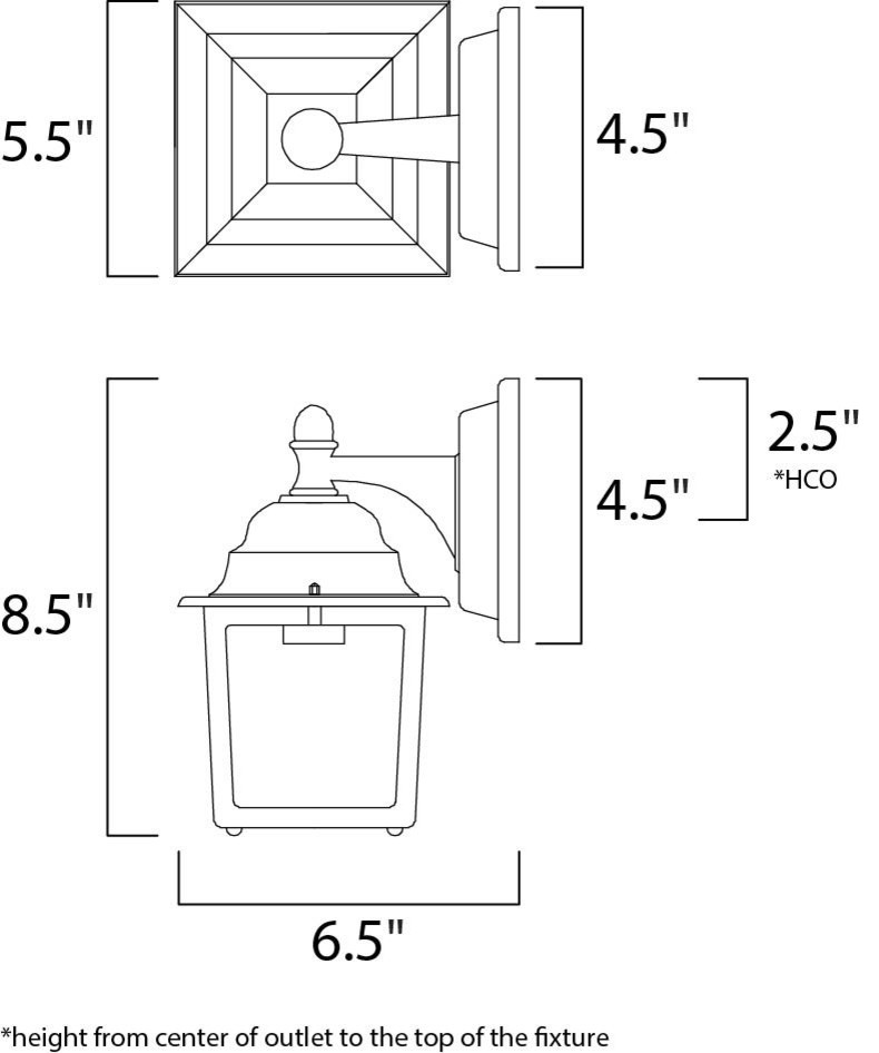 Maxim Lighting 66924BK Builder Cast 9W 1 LED Outdoor Wall   Traditional   Outdoor Wall Lights And Sconces   by The Lighthouse  Houzz